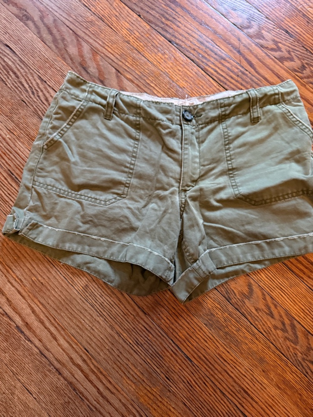 Old Navy Olive Green Casual Utility Shorts